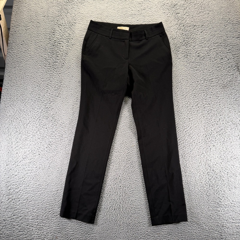Michael Kors Pant Womens 6 Black Polyester Dress Straight Business Office Formal